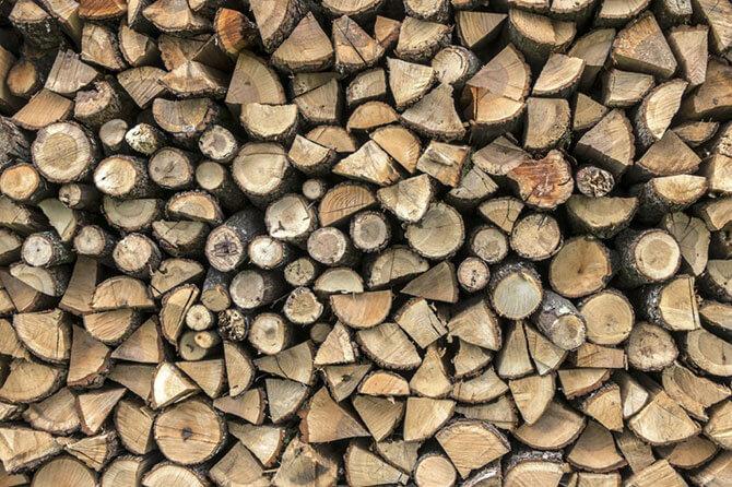 Firewood pile